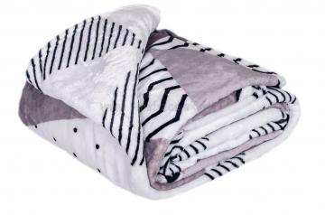 Deka z mikrovlákna Triangle grey