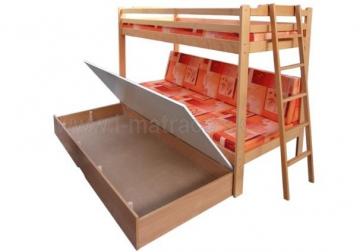 Drevená poschodová posteľ TipTop
