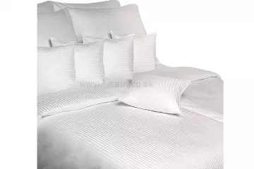 Atlasové obliečky Grádl biely prúžok 1 cm