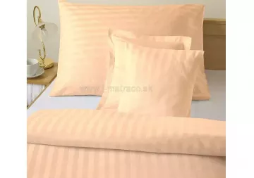 Atlasové obliečky Grádl marhuľový prúžok 2,5 cm