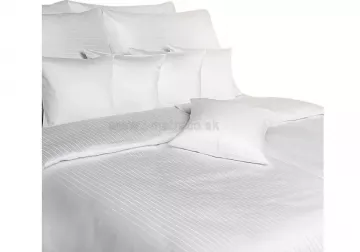 Atlasové obliečky Atlas grádl biely pruh Polycotton