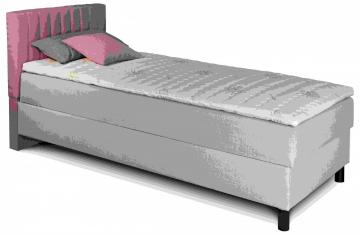 Čalúnená posteľ Nuvo, krátke čelo