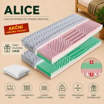 Sedemzónový partnerský matrac Alice