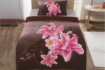 3D obliečky Pink ľalia