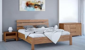 Drevená posteľ z masívu Santé 45