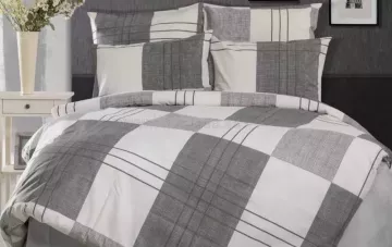 Bavlnené posteľné obliečky s názvom Oksana šedá