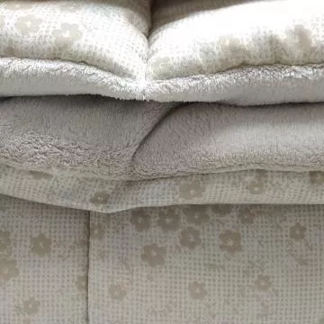 obojstranná prikrývka Flora Beige