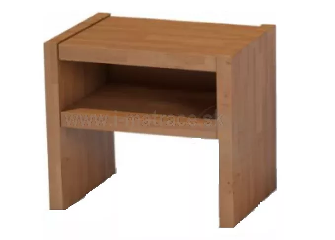 Robustne vyzerajúci nočný stolík z masívu Gaston