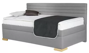 Jednolôžková čalúnená posteľ GIVI s dlhým čelom