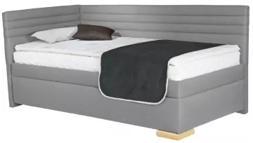 Jednolôžková čalúnená posteľ GIVI s čelami