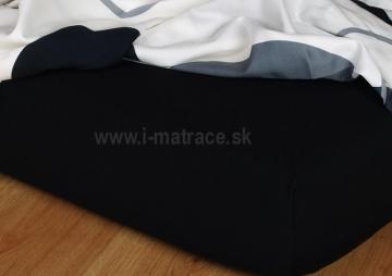 jersey plachta čiernej farby