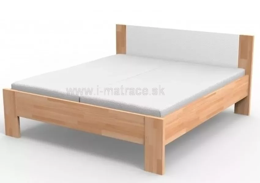 Posteľ Nikoleta s čalúneným čelom