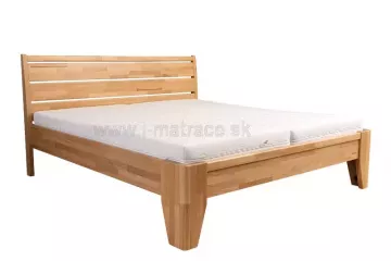 Masívna posteľ Lavana - buk-cink