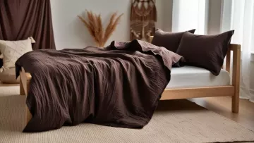 Mušelínové obliečky čokoládové