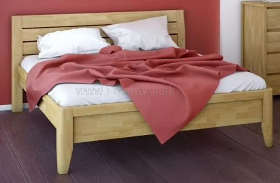Drevená posteľ z masívu Nicolas