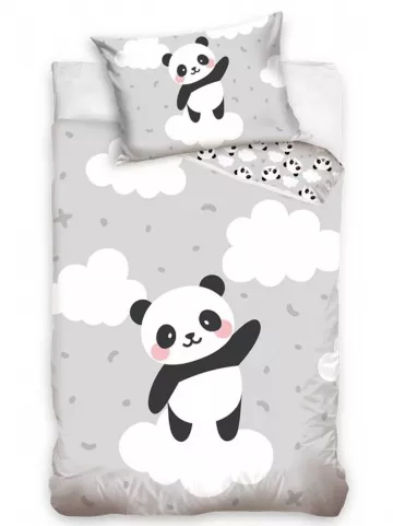 Bavlnené obliečky Panda na obláčiku