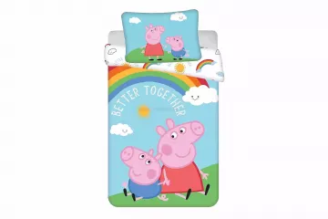 Detské bavlnené obliečky Peppa pig 132 baby