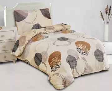 Oblie�ky mikroply� - Kruhy hned� 140x200 70x90cm