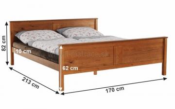 Drevená posteľ Provo dub