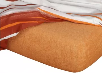 Frot� prestieradlo karamel