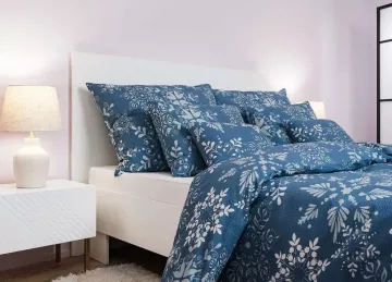 Krepové obliečky Sliezsko modré