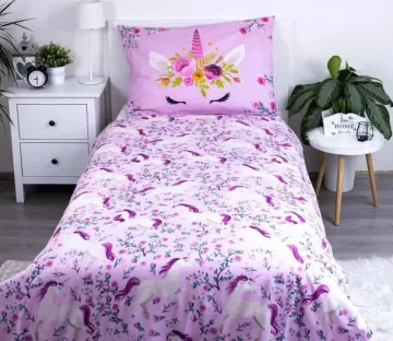 Bavlnené obliečky Jednorožec flowers