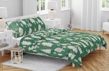 Obliečky Stromčeky zelené