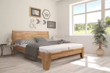 Masívna posteľ Lavana - buk-cink