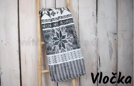Mikroplyšová deka Vločka