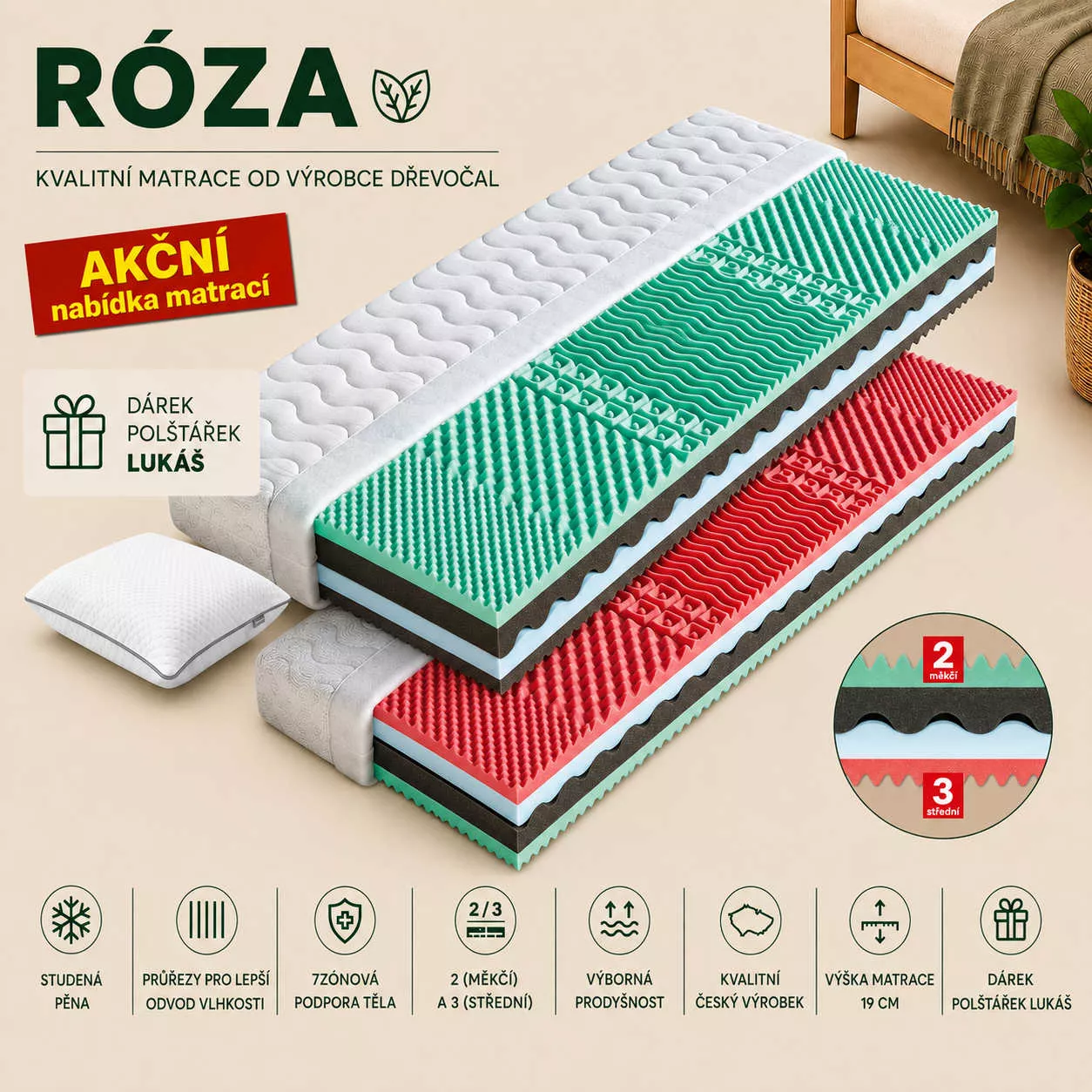 matrac Róza matrace Róza