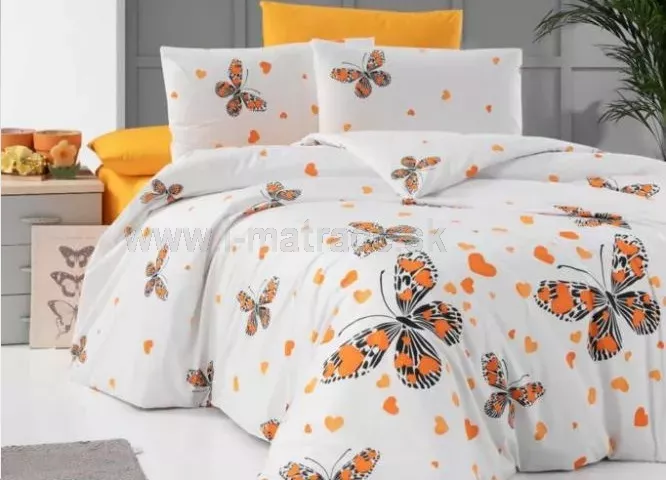 Bavlnené obliečky Motýľ oranžový