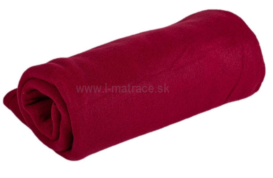 Fleecová deka Fleece uni červená