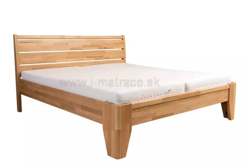 Masívna posteľ Lavana - buk-cink