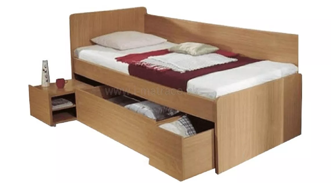 Študentská posteľ s úložným priestorom Oto