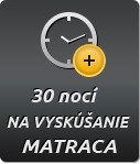 Vyskanie matracov na 30 noc