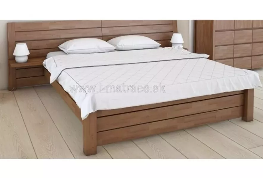 Drevená masívna posteľ Vivo